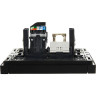 Двойная розетка RJ11+RJ45 IEK FORTEPIANO категория 5E FP135 черный FP-KT20-O-1-K02