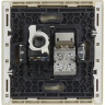 Двойная розетка RJ11+RJ45 IEK FORTEPIANO категория 5E FP435 ваниль FP-KT20-O-1-K10