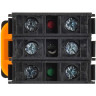 Кнопка с подсветкой IEK MASTER MI-BT60-11D-3-12-K01 d=22мм 1NO+1NC белая MI-BT60-11D-3-12-K001
