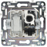 Розетка двойная IEK SKANDY SK-A14Bl TV+RJ45 кат.5E черный SK-AK20-1-K02