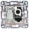 Розетка двойная TV+RJ45 кат.5E IEK SKANDY SK-A14W арктический белый SK-AK20-1-K01
