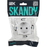 Розетка IEK SKANDY SK-R06W с заземлением с защитными шторками 16А арктический белый SK-R14-16-1-K01